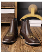 Jersey bordado, botas Chelsea para hombre - details 5