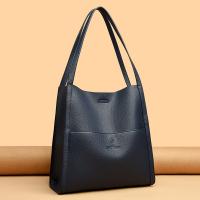 Bolso de hombro de lujo para mujer, bandolera sencilla de Color puro, bolso de compras de gran capacidad - details 3