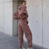 Conjunto de ropa deportiva para mujer, y pantalones Sudadera con capucha, chándal de gran tamaño, otoño - details 20