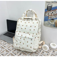 Mochila escolar fresca para mujer, literaria y artística, versátil, con flores informales, para niña y estudiante, novedad de 2024 - details 49