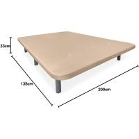 Gran Estabilidad, con Barras de Refuerzo y 6 Patas metálicas roscadas de 27cm, 105x190, Beige - details 9