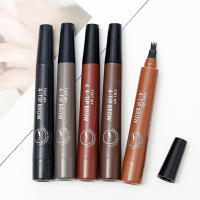 Lápiz líquido para cejas, sin decoloración delineador de cejas, maquillaje diario, 4 puntas - details 3