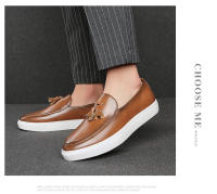 Zapatos de cuero de pie de moda, zapatos casuales de negocios con personalidad para hombres - details 5