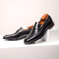 Primera capa de cuero de vaca, zapatos perezosos de un pedal, zapatos casuales de cuero, mocasines. - details 28