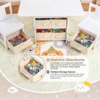 Mesa Infantil con 2 Sillas Muebles de Estar para Habitación de Niños con Espacio de Almacenamiento - details 2