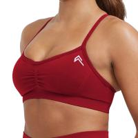 Bralette de tirantes sin esfuerzo para mujer, ropa interior deportiva de LICRA sin costuras, elástica, transpirable, mejora el pecho, ocio - details 23