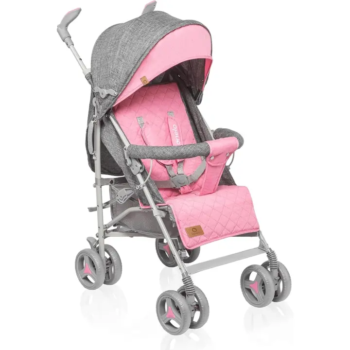 Cochecito de Bebé Ligero y Moderno Plegable, Reclinable, Ruedas de 6 Pulgadas, Cesta Grande, Bolsa, Mosquitera - 1