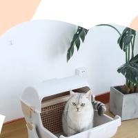 Caja de Arena Semi Automática Extra Grande para Gatos Restaurante para Mascotas Semi Cerrado - details 4