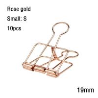 Organizador de escritorio con clips de papel de oro rosa plateado para oficina y escuela 2-10 - details 18