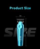 Kemei-cortadora de pelo inalámbrica profesional, máquina de corte de pelo con acabado eléctrico, recargable, cero Gapped, 2299 - details 7
