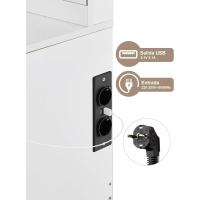 Hollywood LED 3 Colores, Maquillaje Espejo Gran HD y 5 Cajones, Mueble Dormitorio Estilo Morno Puerto USB - details 5