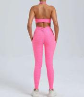 Leggings de dos piezas con espalda en V, gimnasio Tre, conjunto de entrenamiento para correr, ropa deportiva para mujer, traje de yoga - details 19