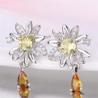 Pendientes de plata de ley 925 para mujer, aretes con forma de libélula y pájaro, joyería fina para boda, novedad - details 38