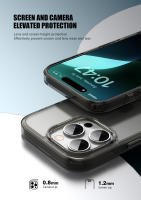 KEYSION-funda transparente mate para iPhone 16 Pro Max, carcasa trasera de silicona suave y transparente, a prueba de golpes, para iPhone 16 15 Pro Max - details 5