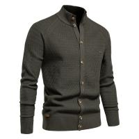 cárdigan de punto para hombre, suéter de algodón con botones de alta calidad y cuello simulado para hombre, cárdigans de diseñador a la moda para invierno - details 2