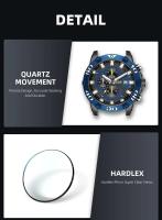 Reloj militar MEGIR de lujo de primera marca con cronógrafo deportivo, reloj de pulsera de cuarzo luminoso resistente al agua a la moda, reloj Masculino - details 13
