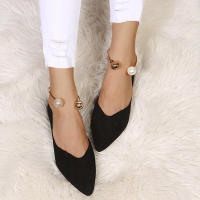 Zapatos planos de punta estrecha con estampado de leopardo para mujer, zapatillas informales transpirables sin cordones para exteriores, 2022 - details 10