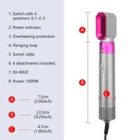 Cepillo Secador De Pelo Profesional 5 En 1, Herramienta Eléctrica De Estilismo, Rizador De Pelo Automático, secador dyson,difusor pelo rizado - details 3