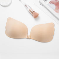 Sujetador push up adhesivo sin espalda, sujetador sin tirantes reutilizable con efecto push & lift, taza A - details 0