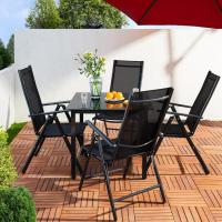 2X Sillas de Jardín Plegables Antracita Asiento Ligero Aluminio Silla Reclinable 8 Posiciones hasta 120Kg - details 7