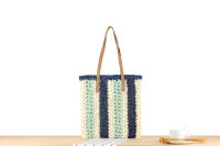 Bolso de hombro ahuecado a rayas, moderno y minimalista, colores contrastantes, gran capacidad, versátil - details 1