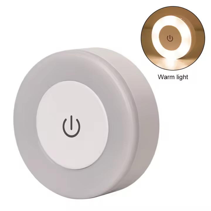 Luz LED nocturna con Sensor táctil, luz recargable debajo del gabinete, luz de noche regulable, lámpara de pared magnética, luz para pasillo y escaleras - 1