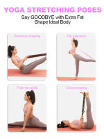Correa elástica, correa elástica para estiramiento de yoga, pilates, ejercicio de gimnasia de danza y banda elástica flexible para pilates - details 2