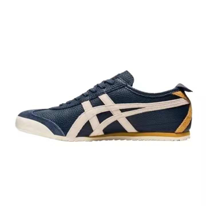 Leten 100% genuino MEXICO 66 Azul/Amarillo antideslizante Unisex Zapatillas bajas - 1