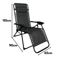 Silla Eléctrica Reclinable y Plegable Tumbona de Gravedad Cero para Piscina, Camping y Jardín - details 1