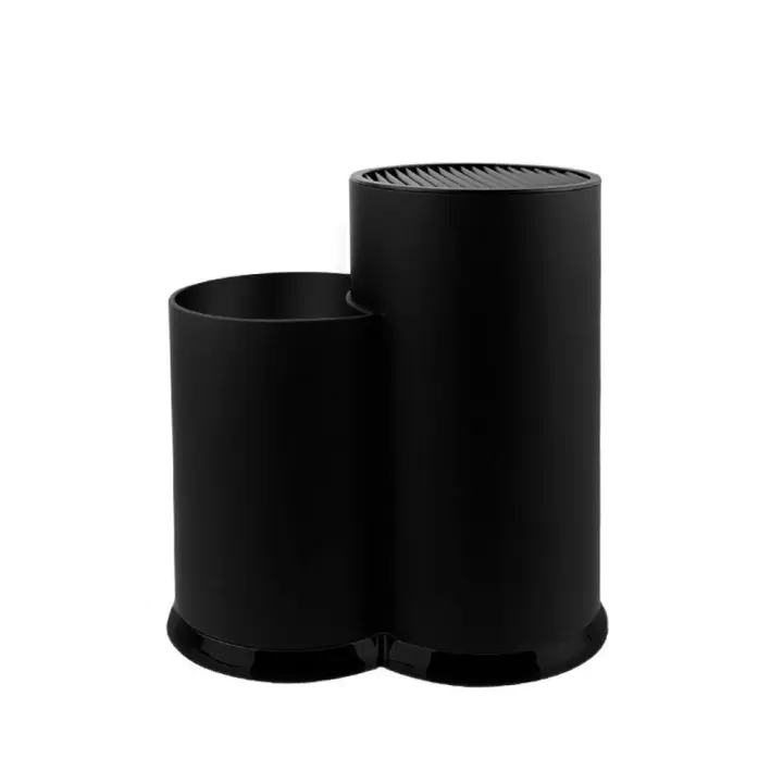Soporte Universal para cuchillos para el hogar, rejilla de drenaje de plástico para utensilios de cocina, caja de almacenamiento de cubiertos en blanco y negro, tenedor, 2/3 - 1