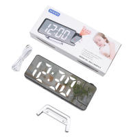 ORIA-reloj despertador con proyección LED, pantalla grande de 7,9 ", con indicador de temperatura y fecha, para dormitorio y hogar - details 7