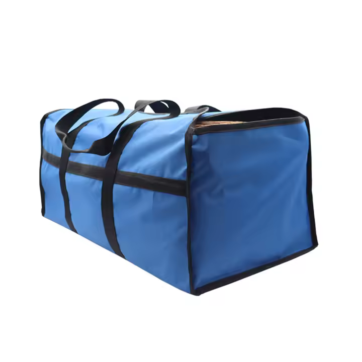 Extra Large Firewood Bag Firewood Holder Indoor with Shoulder Strap for More Firewood Carrying - 1