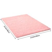 Alfombra de felpa esponjosa para decoración de sala de estar, alfombras modernas gruesas para dormitorio, antideslizantes, suaves y sólidas, 60x90cm - details 0