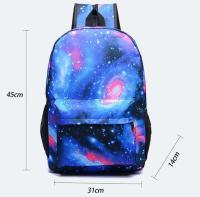 Mochila ligera de estilo sencillo para hombre y mujer, morral escolar con capacidad para ordenador portátil, 3 piezas, CR7 - details 0