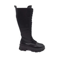 Zapatos Soraia, bota alta militar con bolsillos o sin bolsillos, doble uso, ajustables y cremallera lateral con cordones, color negro, plataforma, calzado para mujer, moda 2022 - details 0