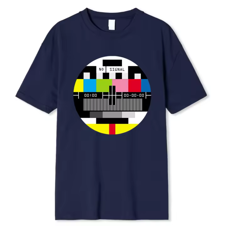 Ropa casual de hip-hop para hombres, camiseta geométrica de manga corta de algodón de verano, camiseta de gran tamaño - 1