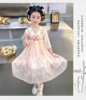 Vestido de Princesa Hanfu Nuevo Verano 2025 Estilo Chino Antiguo para Niñas - details 8