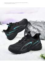 Zapatos deportivos cálidos gruesos de terciopelo que absorben los golpes para hombres y mujeres, zapatos para correr informales - details 5