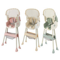 Silla alta con mesa para bebé, sillón reclinable ajustable, color caqui, Verde menta y rosa - details 3