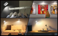 Lámpara De Pared LED Rotativa 360° Para Dormitorio Y Sala De Estar Iluminación Decorativa Para Lectura Y Decoración Del Hogar Material De Aluminio Fuente De Luz LED - details 6