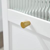 Mesa Auxiliar con 2 Estantes Consola Mesita de Noche con Ruedas Mesa Blanca Mesita 70 x 35 x 60 cm FBT34-W ES - details 33