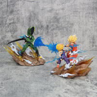 Figura de Son Goku, Kamehameha, Kakarotto Cell, Super Saiyan, modelo de decoración, estatua, muñeca, reg - details 14