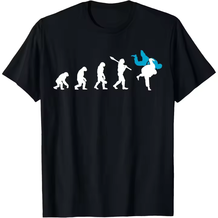 Camiseta brasileña Jiu Jitsu BJJ Evolution Judo Throw, camiseta de regalo para hombre - 1
