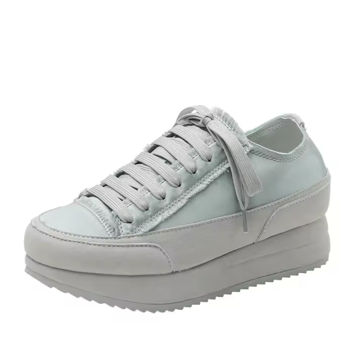 Nuevos zapatos de muffin que aumentan la altura interior zapatos de satén de estilo español zapatos individuales de nicho - 1