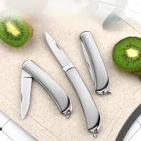 Cuchillo De Frutas Plegable De Acero Inoxidable Para Cocina Accesorios De Cocina Portátil Para Exteriores Cuchillo De Pelar Frutas - details 5