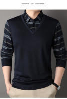 Camisetas para Hombres CASUMANL Moda Casual a Rayas Manga Larga Ropa de Primavera-Otoño - details 1