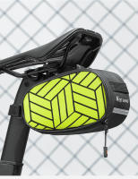 WEST BIKING-bolsa reflectante para SILLÍN de ciclismo, bolsa de malla interior con bolsillo para marco, soporte de liberación rápida para bicicleta de montaña y carretera - details 5