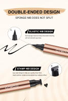 Kit de Estampado de Eyeliner O.TWO.O Eyeliner Líquido Negro Duradero e Impermeable - details 3
