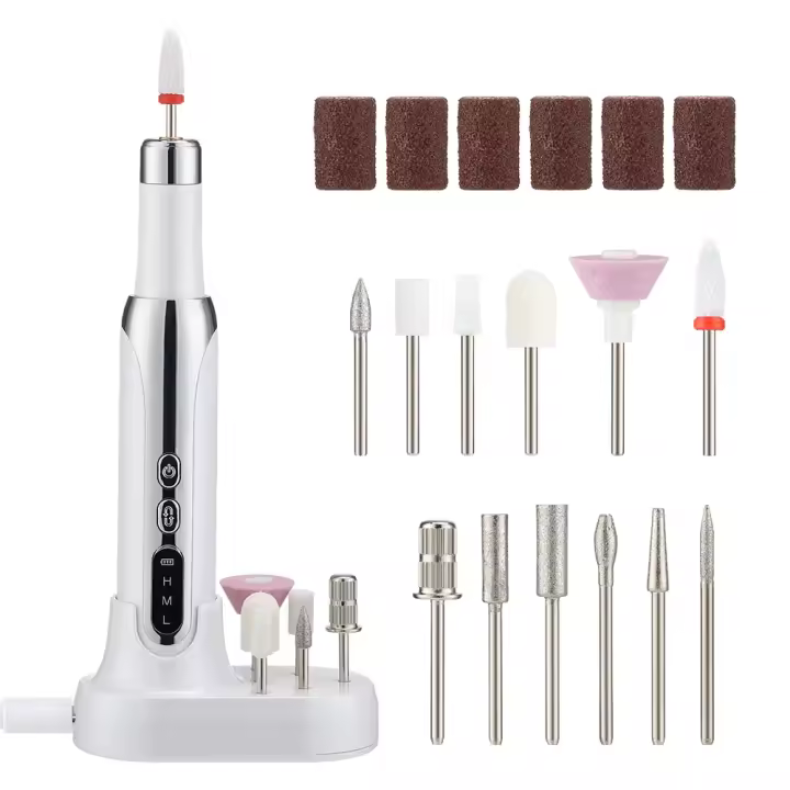 Pulidor de uñas eléctrico, pulidor profesional de uñas, eliminación de piel muerta, pluma de lijado de arte, máquina de manicura - 1