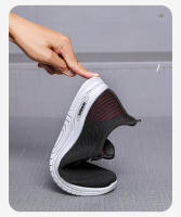Zapatillas de moda para hombre Zapatillas elásticas ultraligeras y transpirables Suela blanda Zapatos casuales - details 7